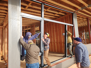 Studio CBC and Doortecs crew doing a window installation